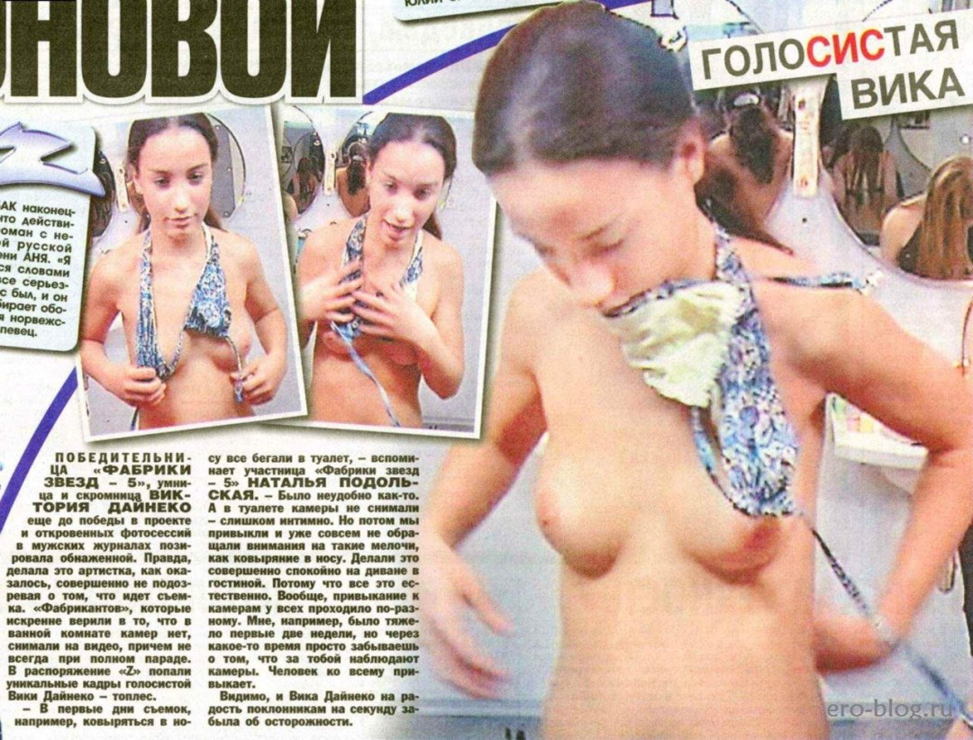 Fotos de la fábrica de Victoria Dainko desnuda