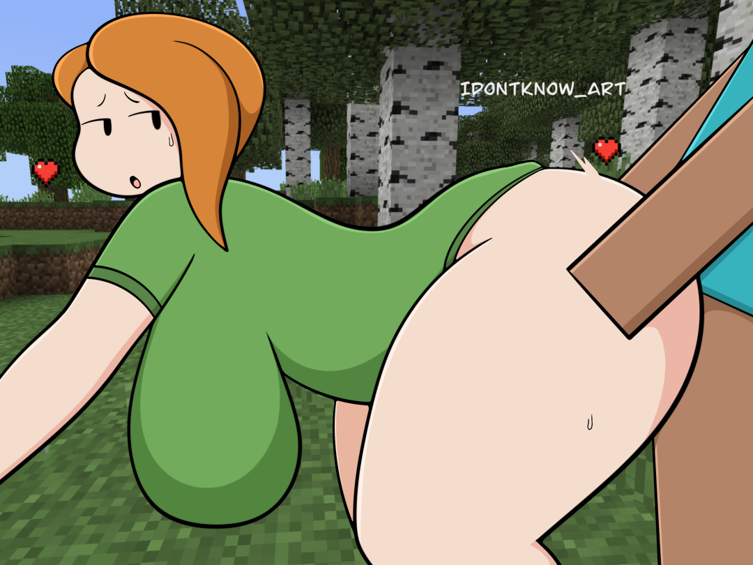 Alex desnudo de Minecraft