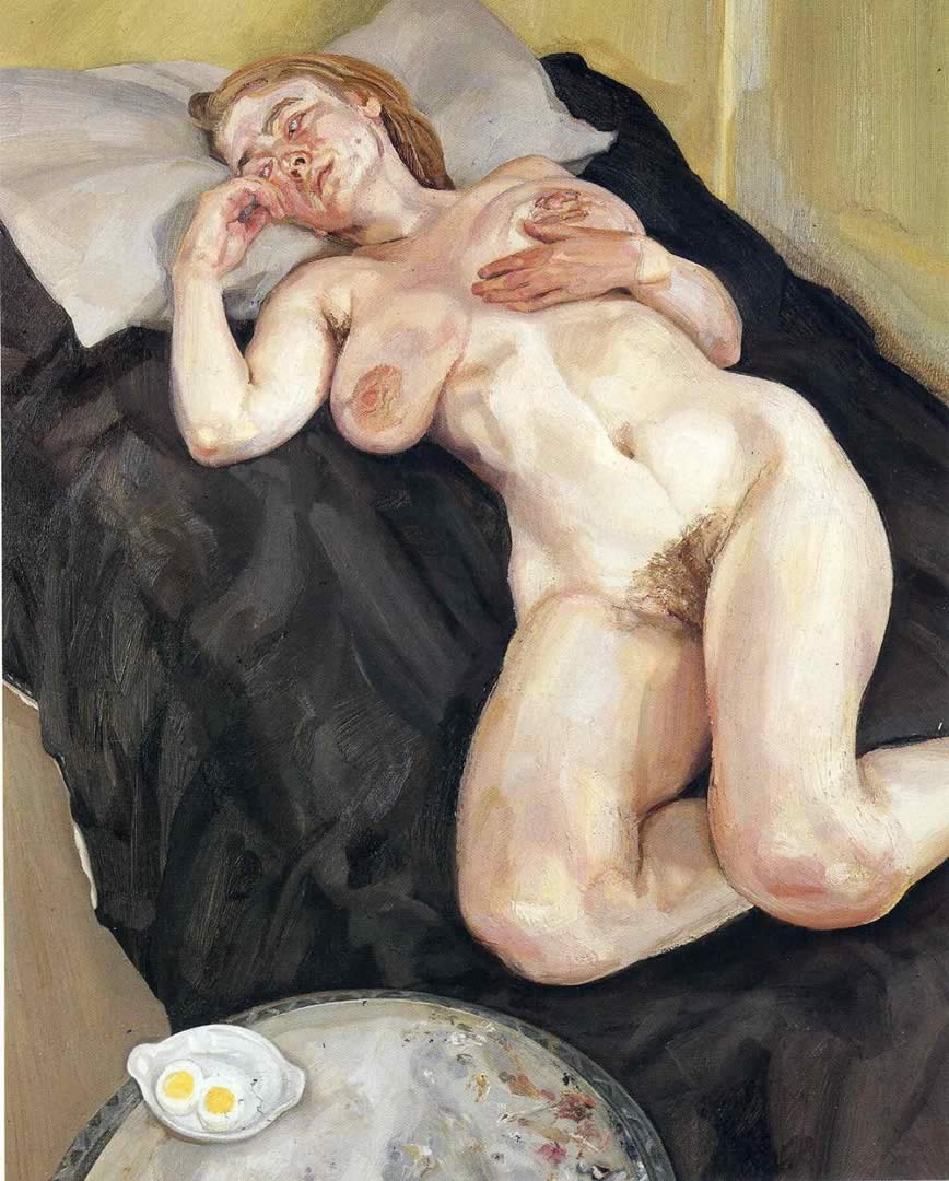 Люсьен Фрейд картины голых