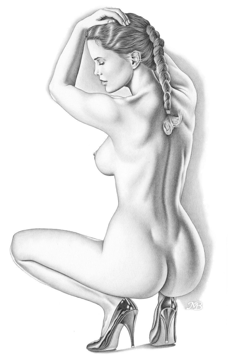 Красивые рисунки голых женщин