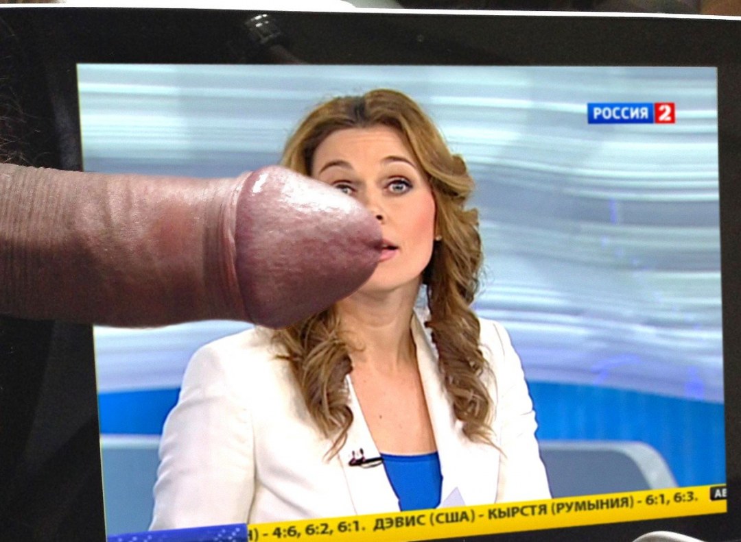 Обкончать телеведущие