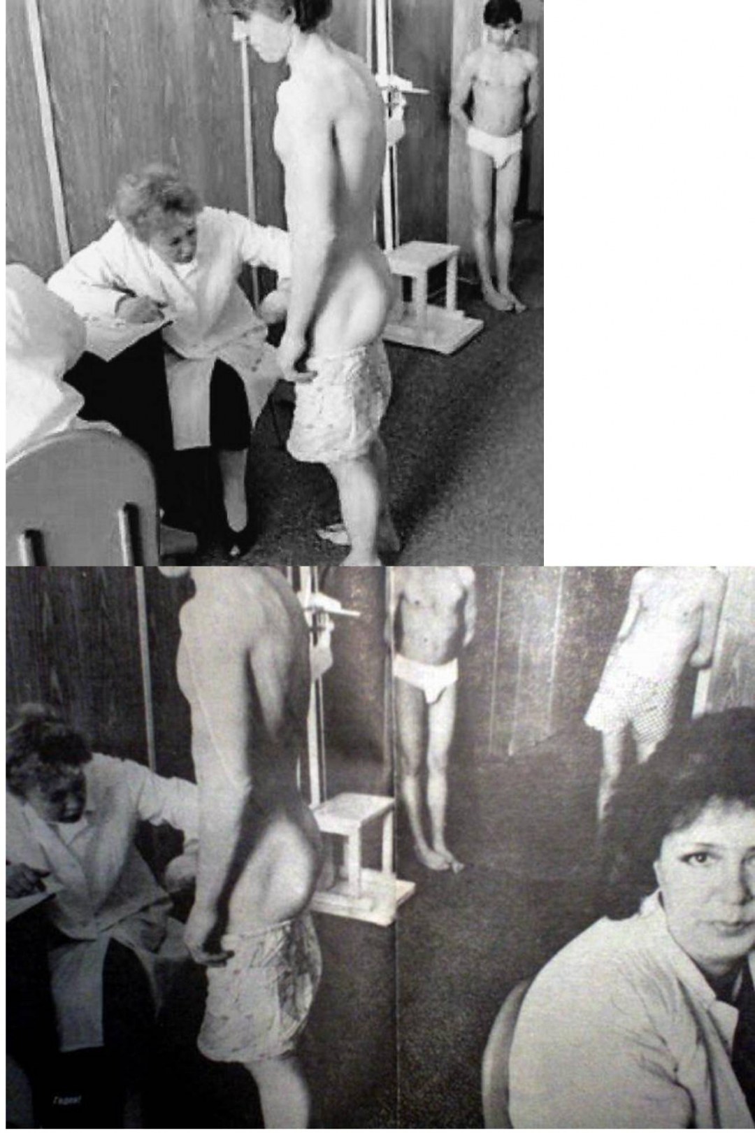 Голые юноши на медкомиссиях