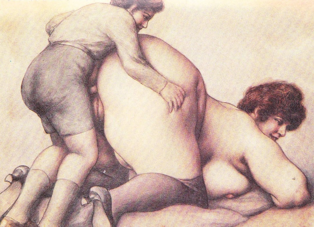 Эротические рисунки толстых женщин