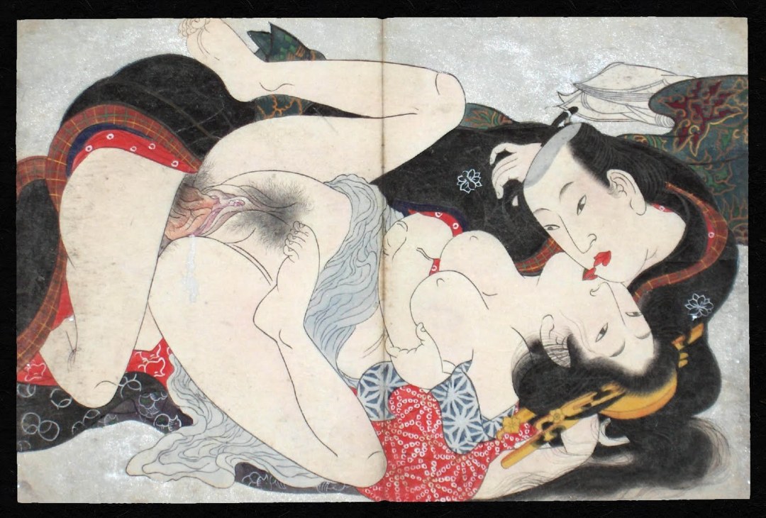 Японская гравюра сюнга порнографическая