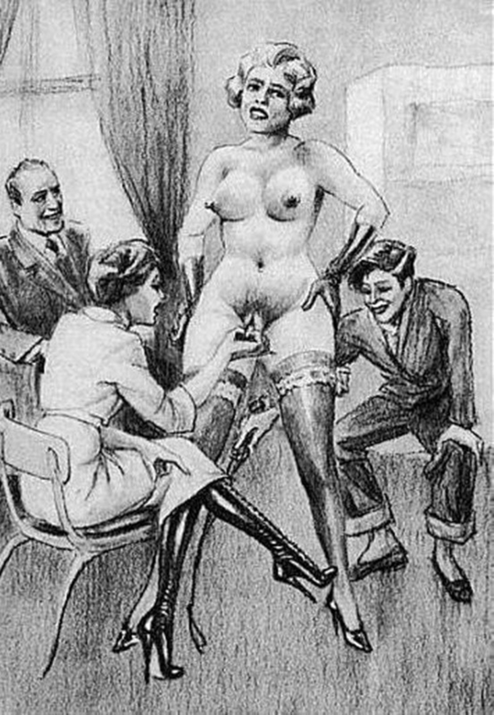 Эротические рисунки ретро