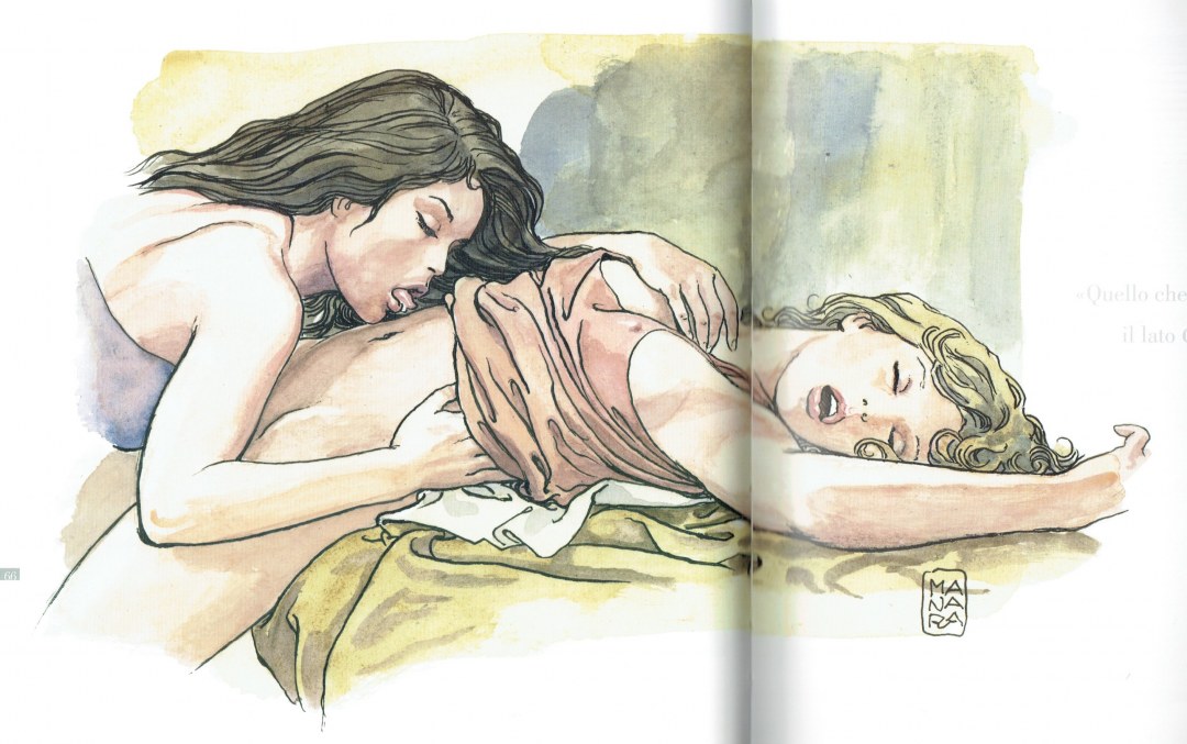 Эротические комиксы. Акварель