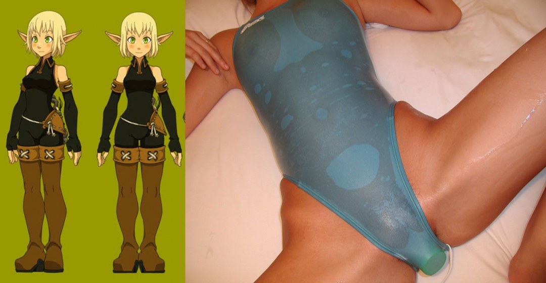 В закрытом купальнике эро