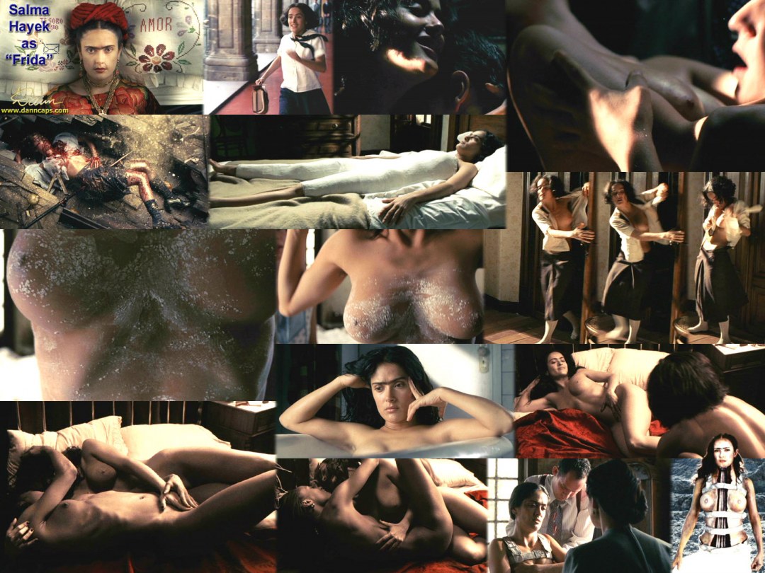 Голая салма Хайек в фильме Фрида