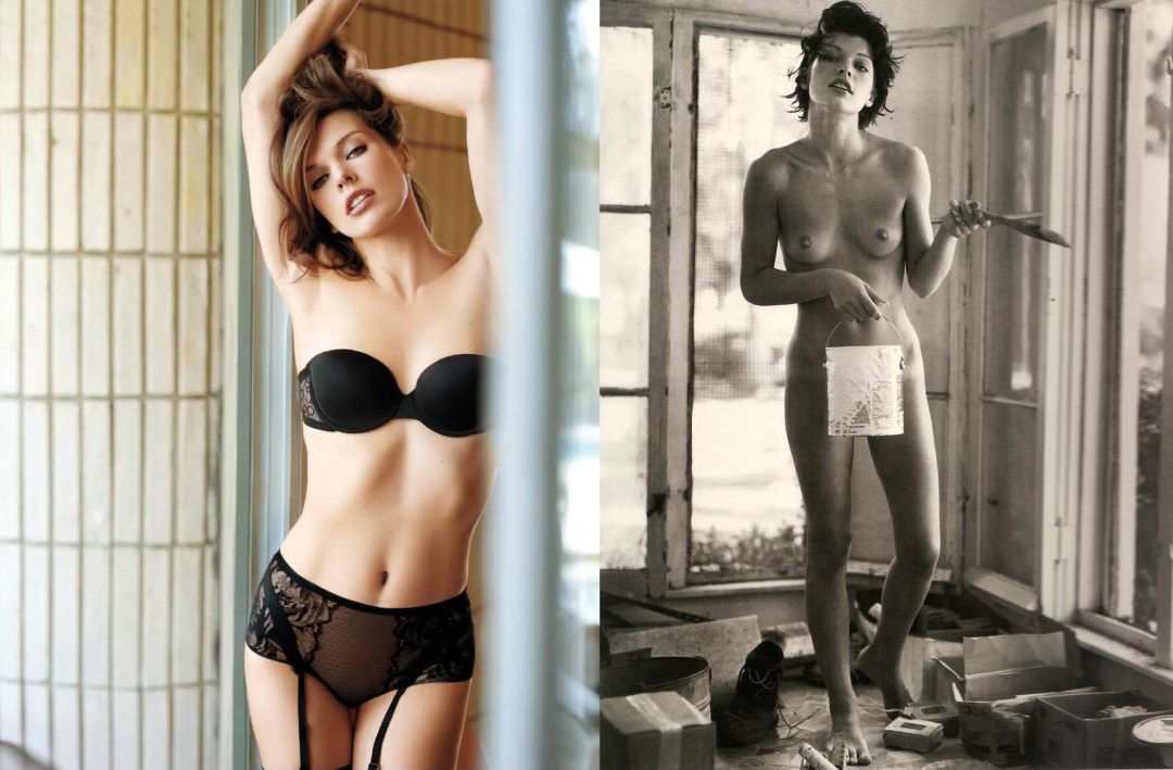 Милла Йовович в молодости голая