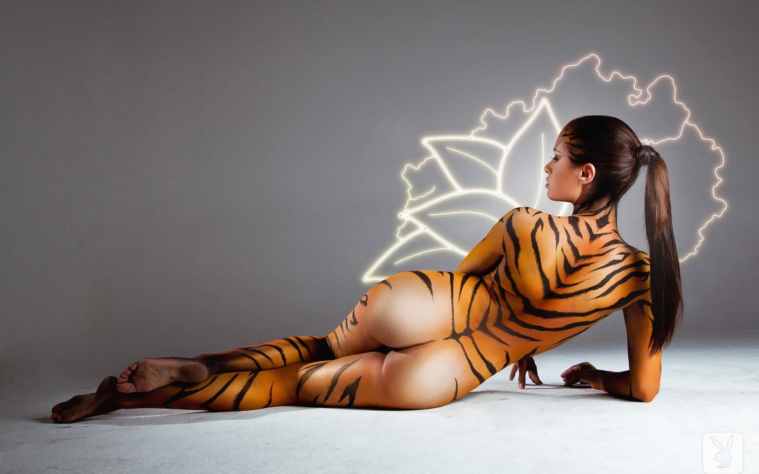 Боди-арт женщины Эротический