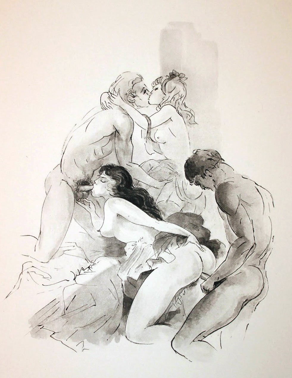 Порнографические рисунки карандашом