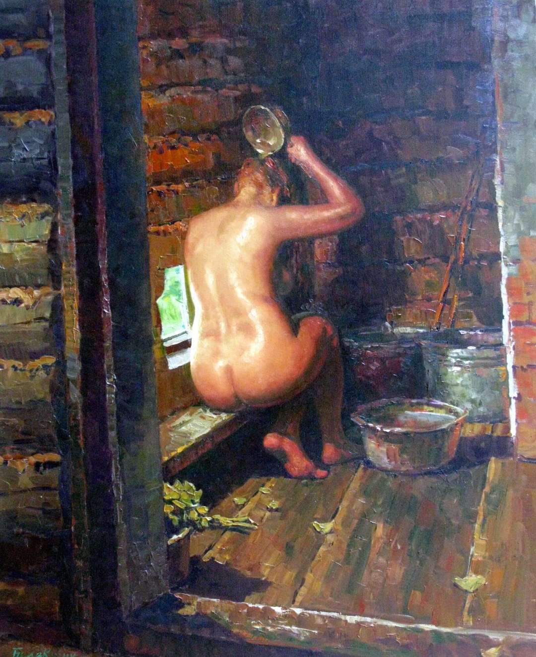 Голые женщины в бане частное