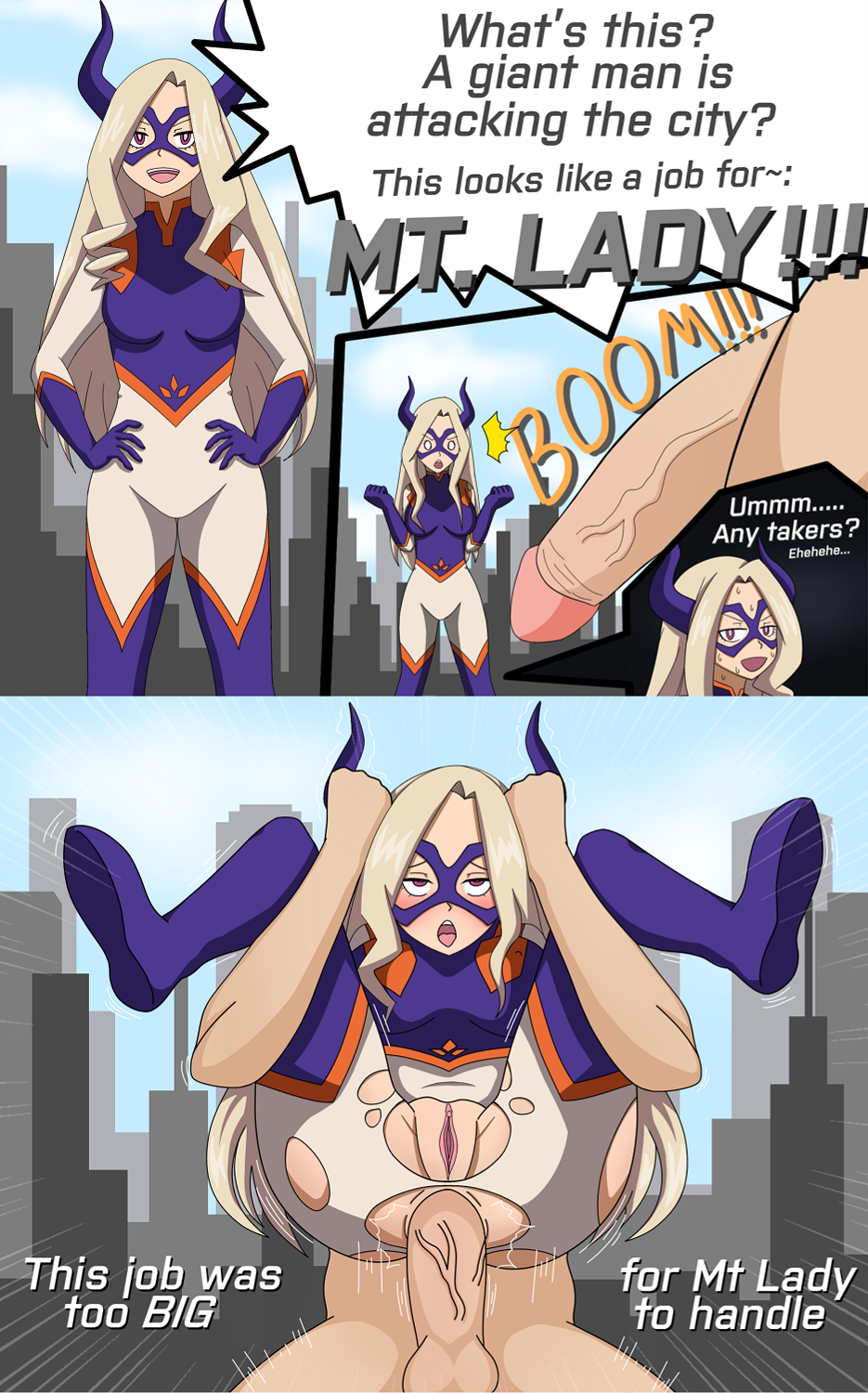 Hero Academia Mount Lady хентай futa