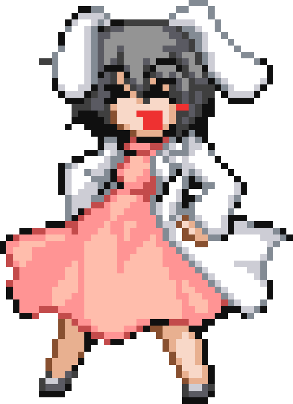 Пиксельные аниме тян