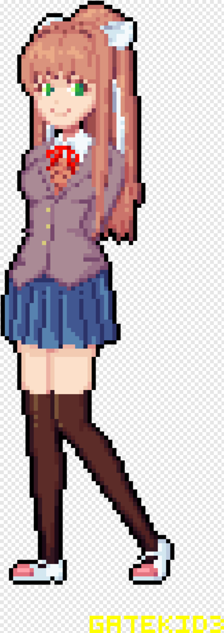 Пиксель арт аниме