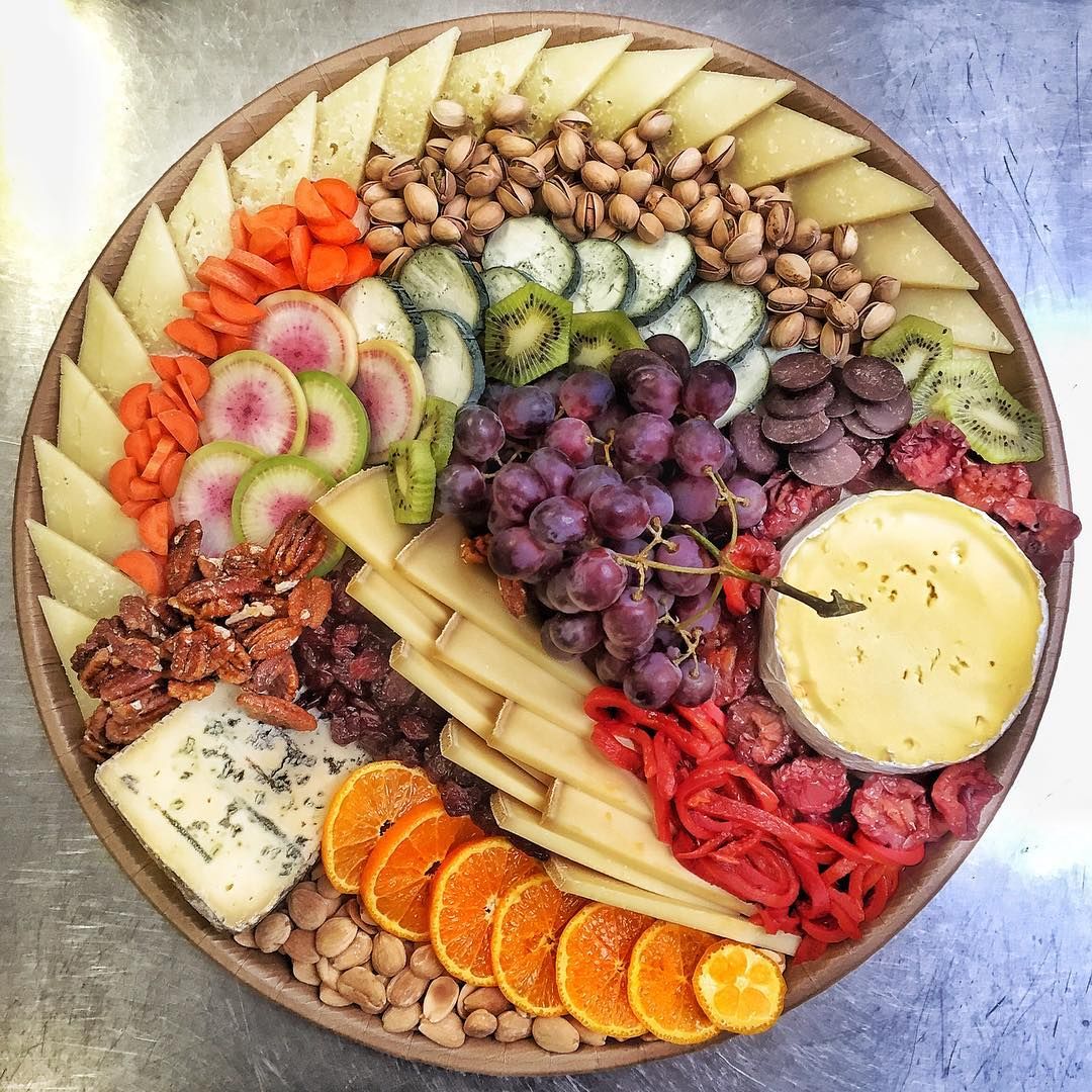 Красивая тарелка с закусками