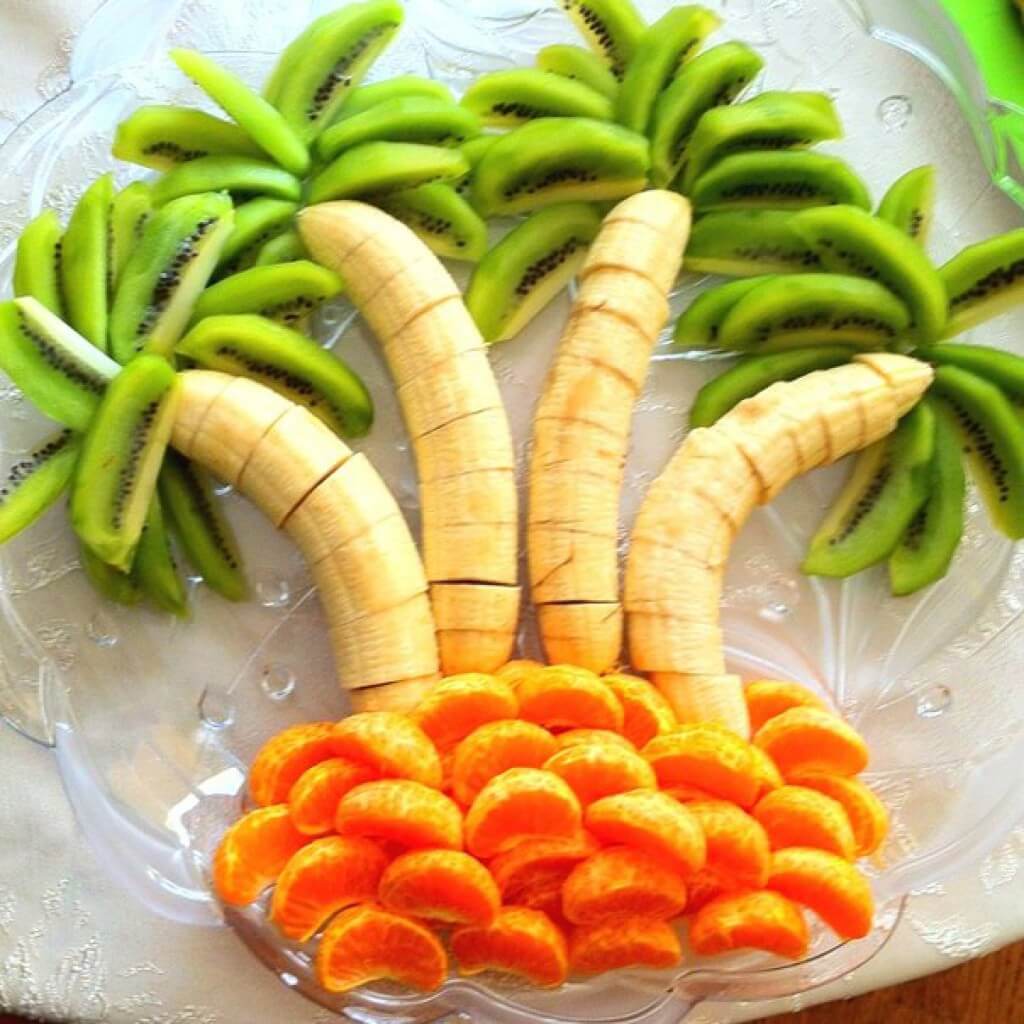 Банан киви мандарин Пальма