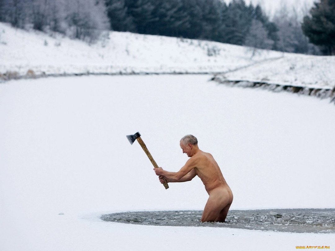 Моржевание женщины голые