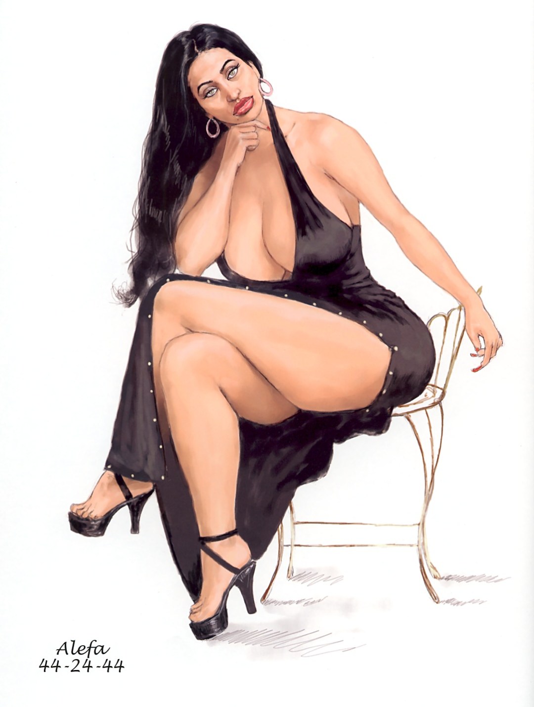 Пышная красота curvy хентай