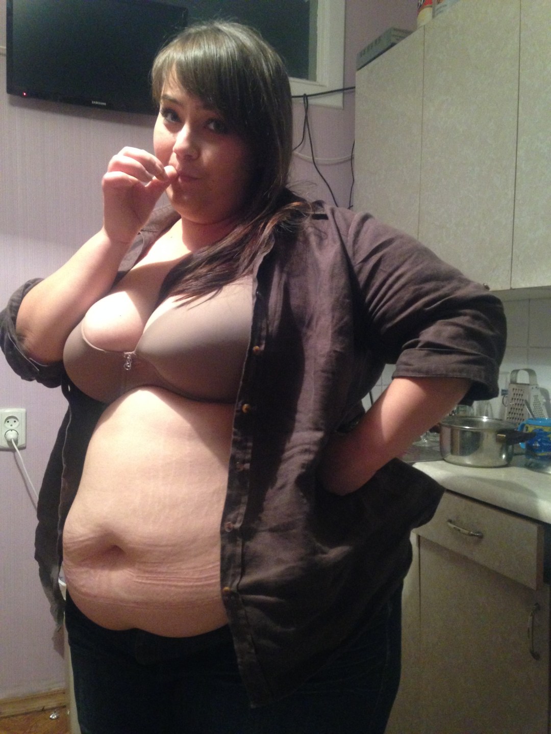 Русские толстые брюнетки