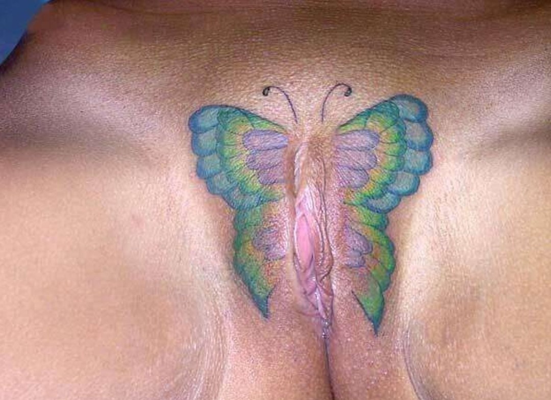 Vagina butterfly tattoo