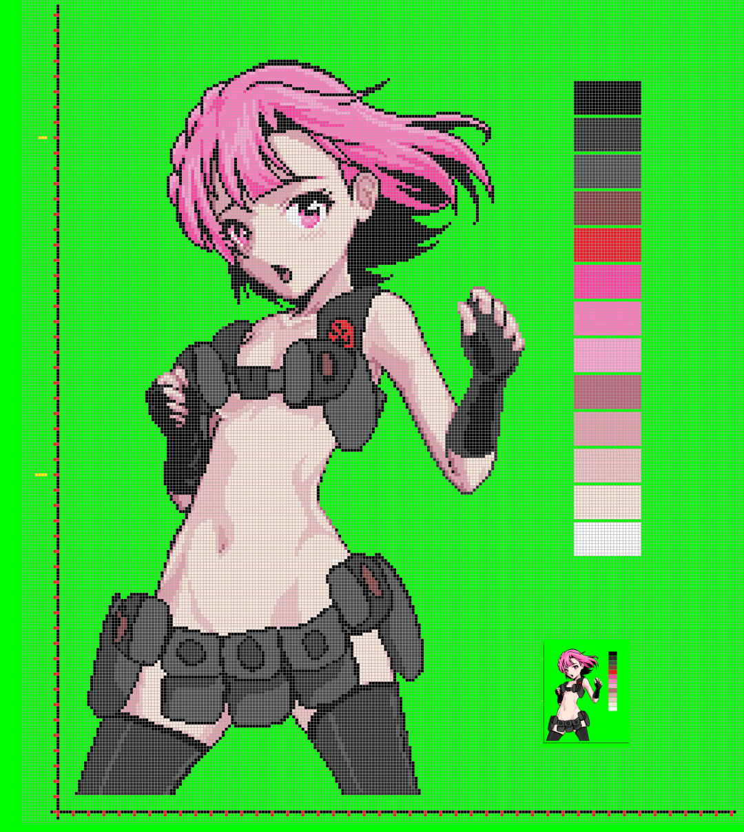 Пикселярт аниме