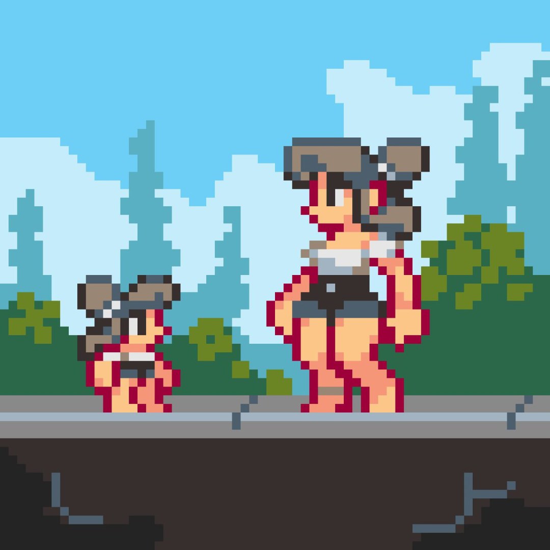 Ахегао пиксель арт