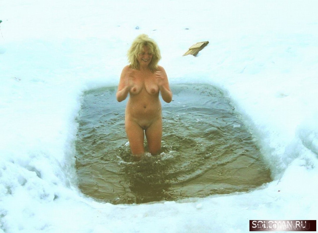 Виктория билан моржиха голышом