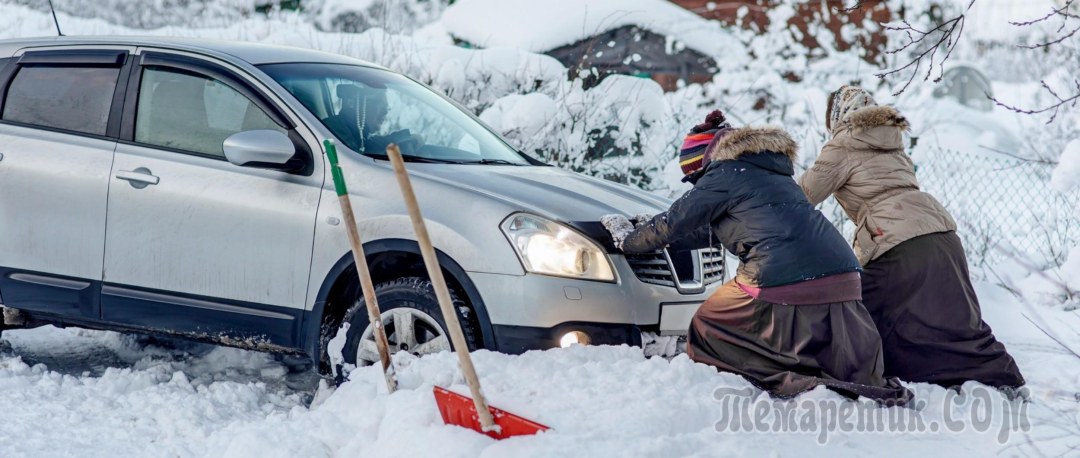 Автолюбитель зимой