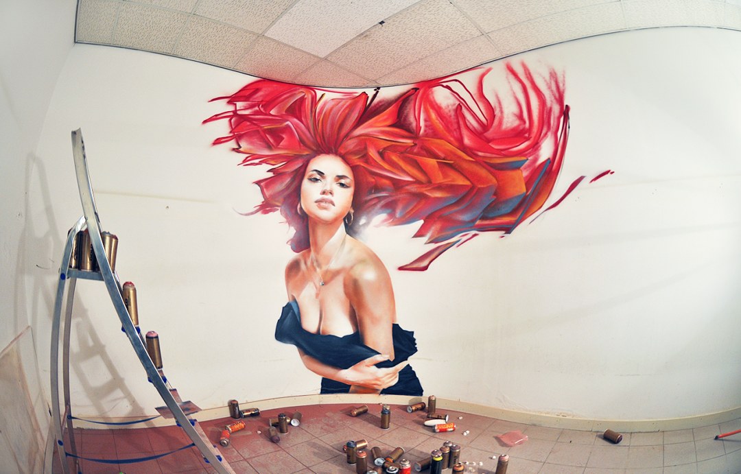 Бодиарт человек паук