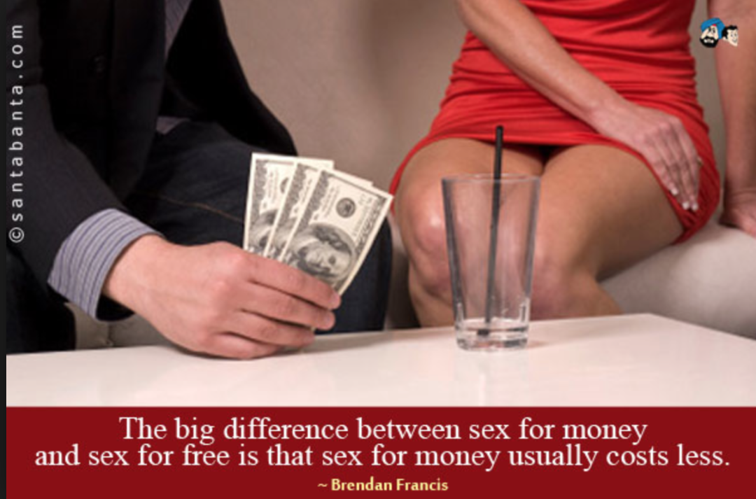 Девушка занимается проституцией