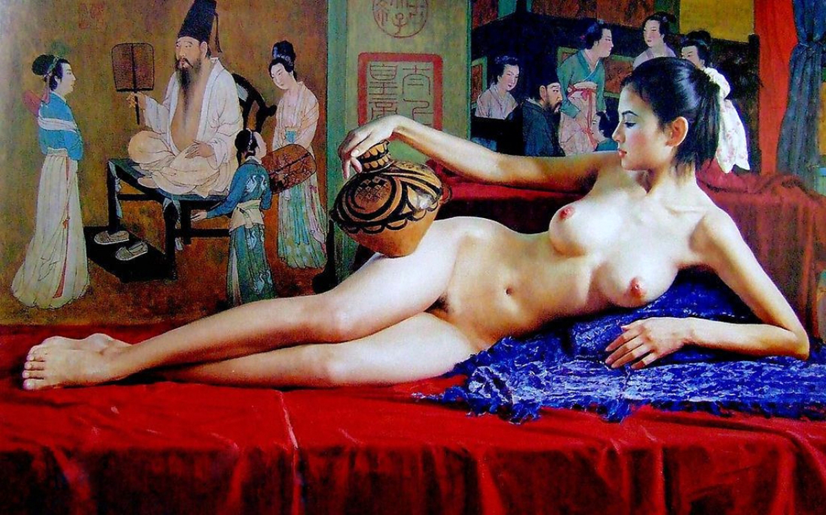 Japonese women erotic painting artest 1990s