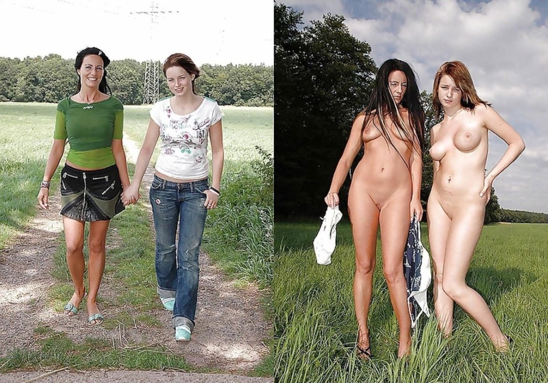 Голые и одетые блондинки