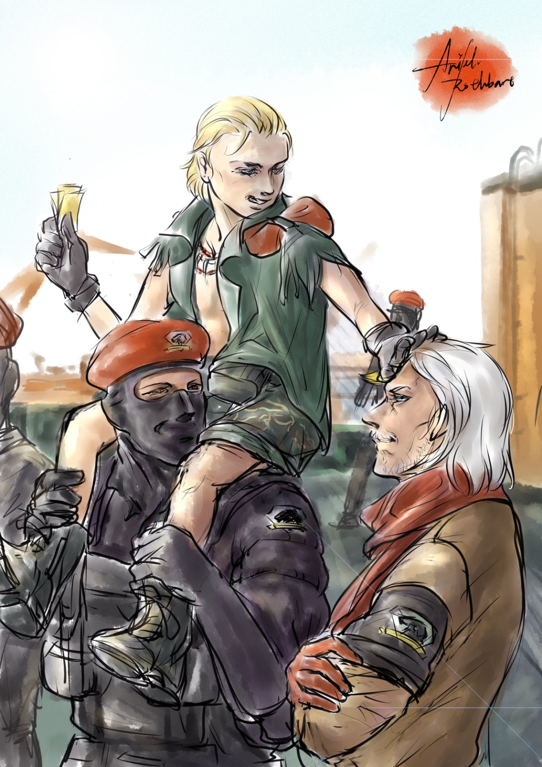 Ликвид Снейк и Оцелот