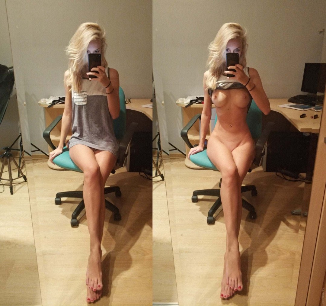 Одеты и без одежды селфи