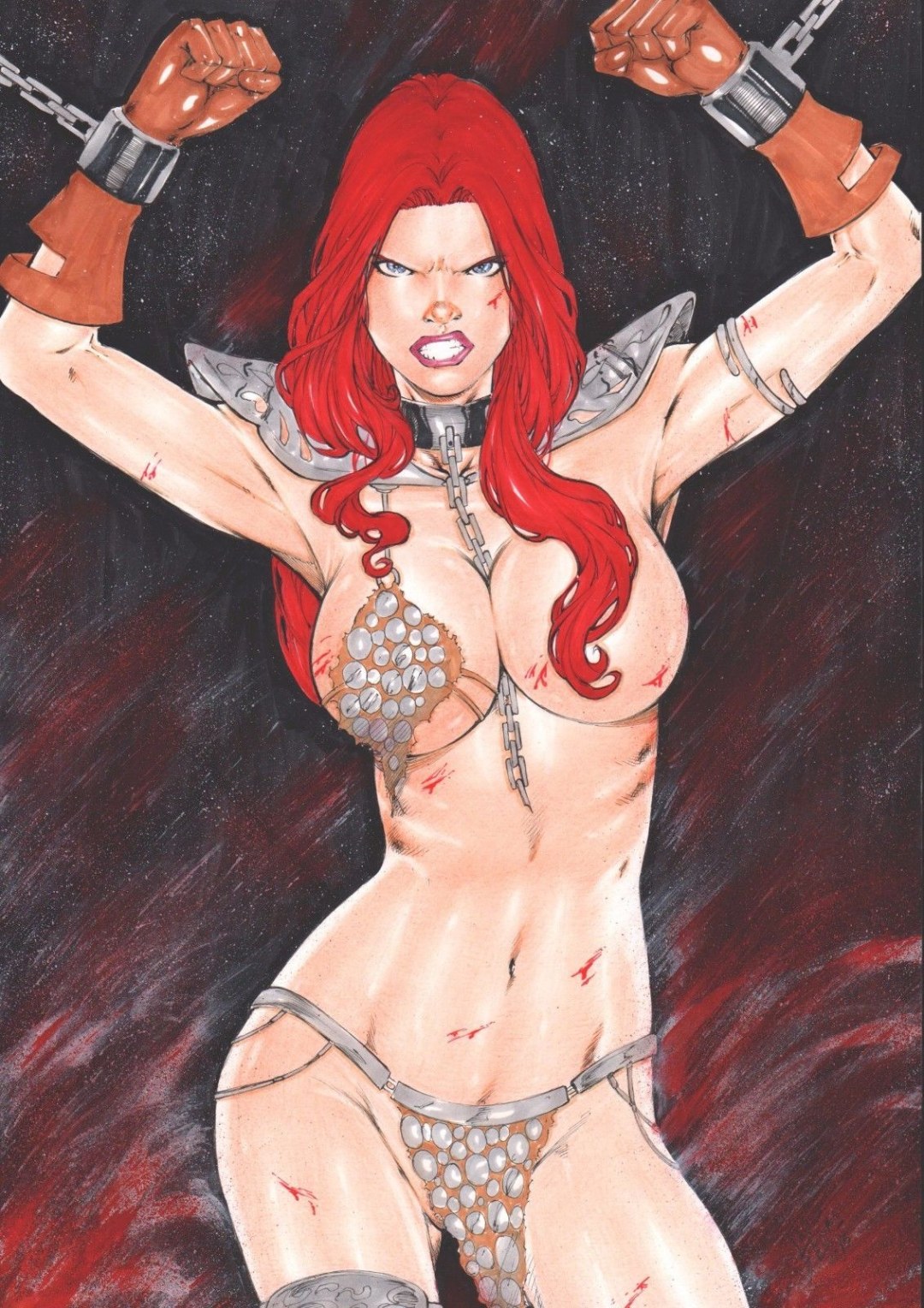 Рыжая Соня Red Sonja рабыня bdsm