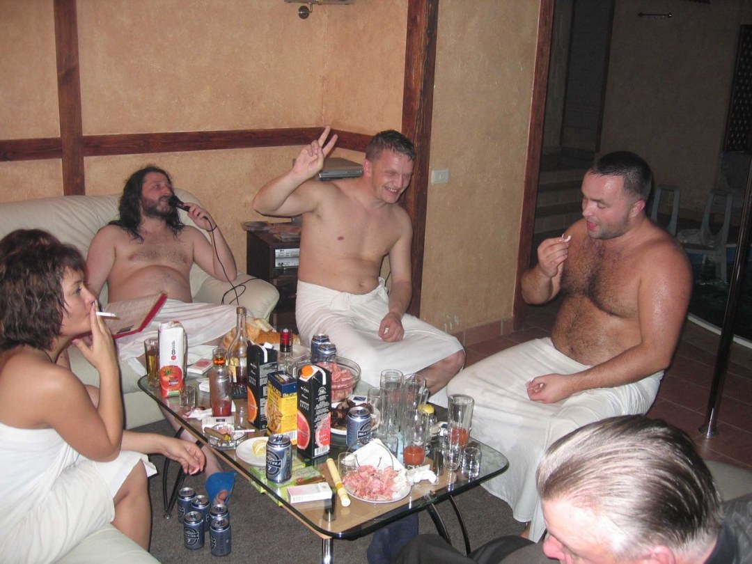 Частная вечеринка в сауне