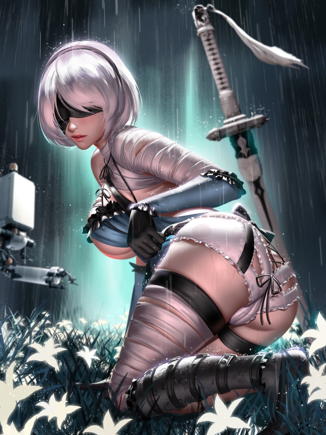 NIER Automata персонажи 2b