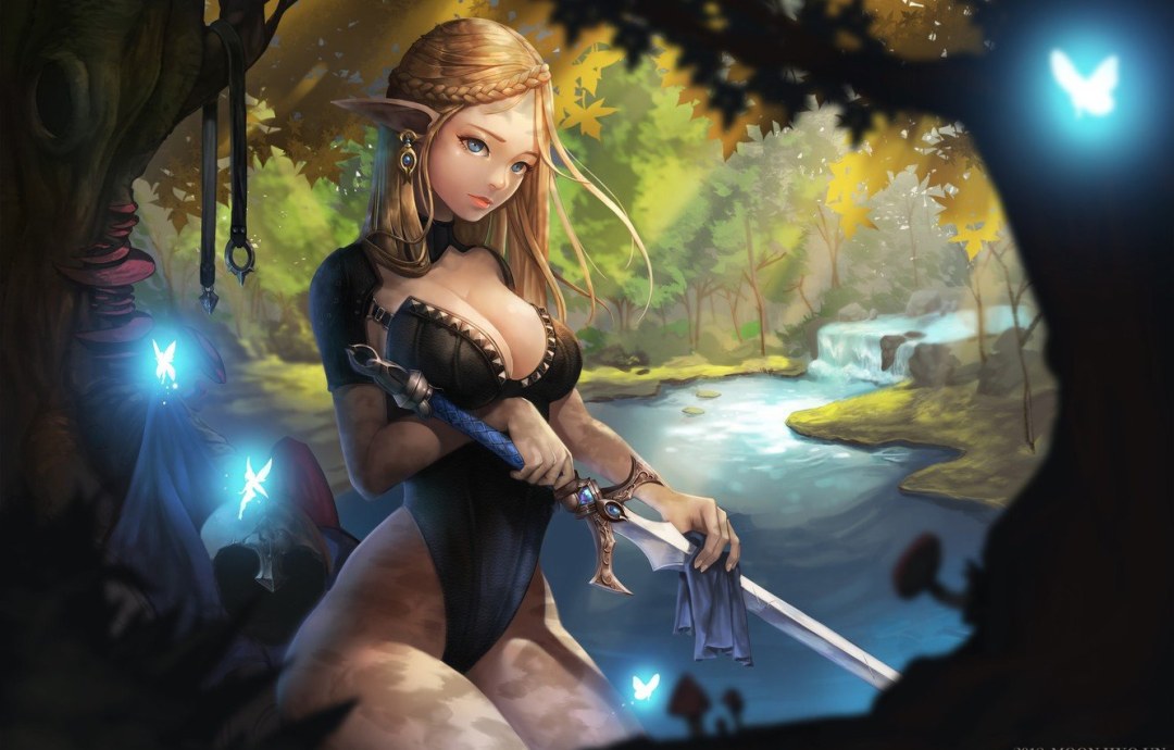 Эльфийка волшебница da2