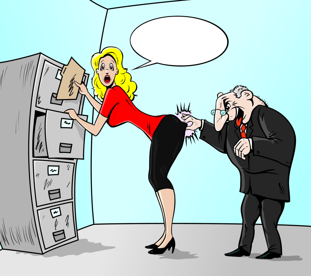 Секретарша карикатура